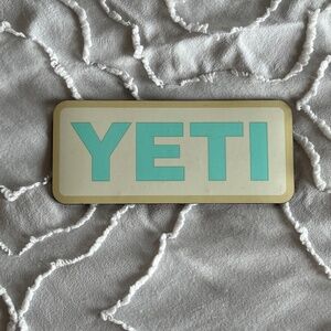 NEW Yeti Magnet - Sand w/ Aqua